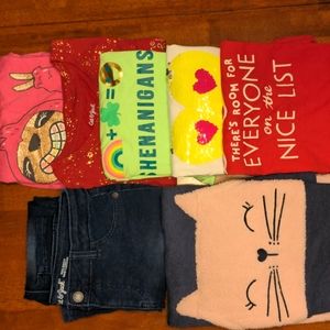Girl's 7 Items Cat & Jack Bundle